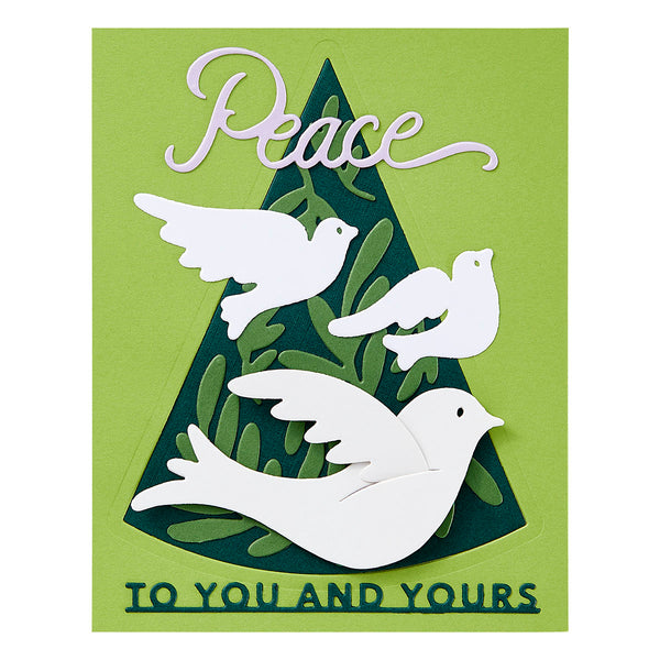 Peace Dove Etched Dies by Stampendous