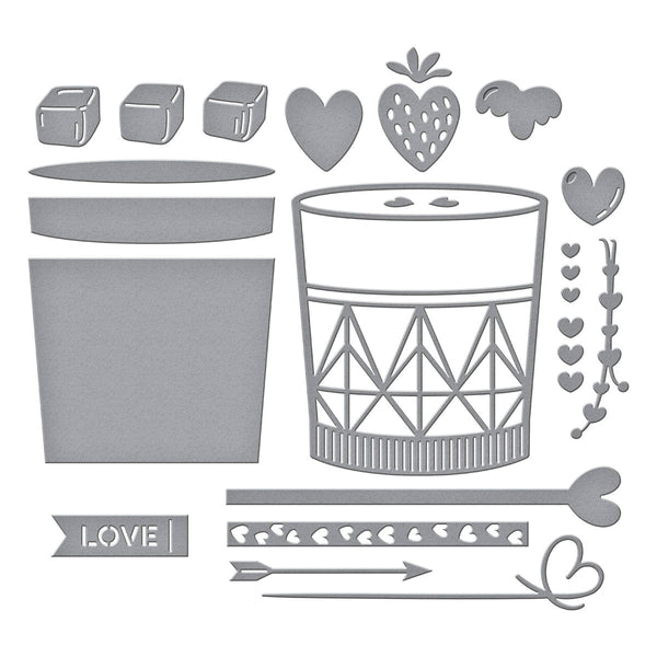 Love on the Rocks Etched Dies from the Love on the Rocks Collection