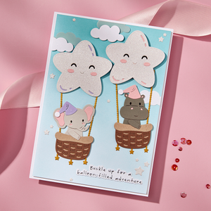 Little Smiles Sentiments Press + Foil Plate & Die Set