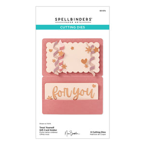 Treat Yourself Gift Card Holder Etched Dies by Nina Boettcher