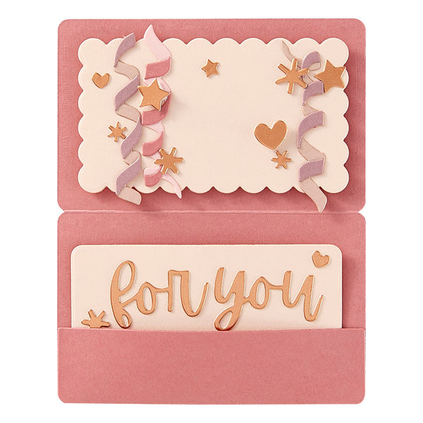 Treat Yourself Gift Card Holder Etched Dies by Nina Boettcher
