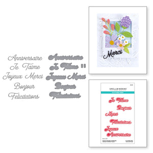 French Everyday Sentiments Etched Dies