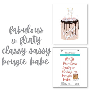 Fabulous Birthday Etched Dies by Nina Boettcher