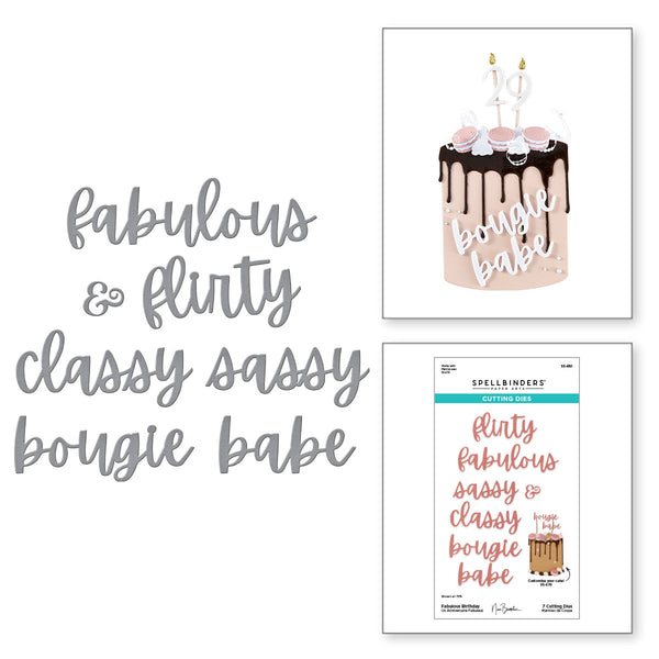 Fabulous Birthday Etched Dies by Nina Boettcher