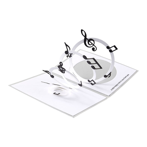 Musical Notes & Stave Pop-Up Etched Dies by Bibi Cameron
