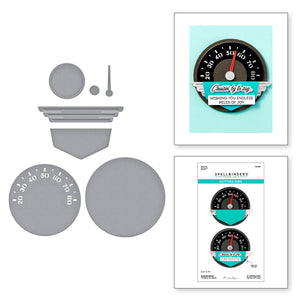Speedometer Etched Dies by Mindy Eggen