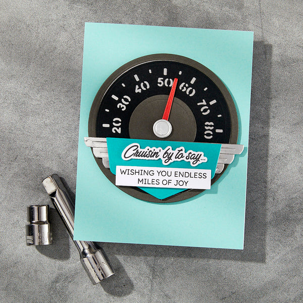 Speedometer Etched Dies by Mindy Eggen