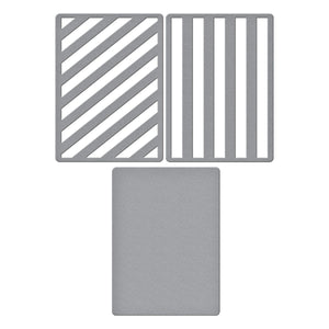 Lots of Stripes Etched Dies by Lisa Horton
