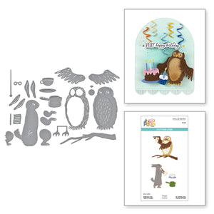 Rabbit & Owl Etched Dies with Simple Stories