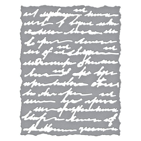Deckled Edge Script Etched Dies