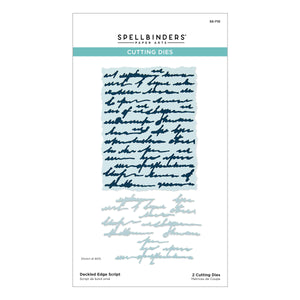 Deckled Edge Script Etched Dies