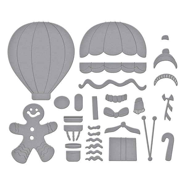 Gingerbread Delivery Etched Dies by Stamperia