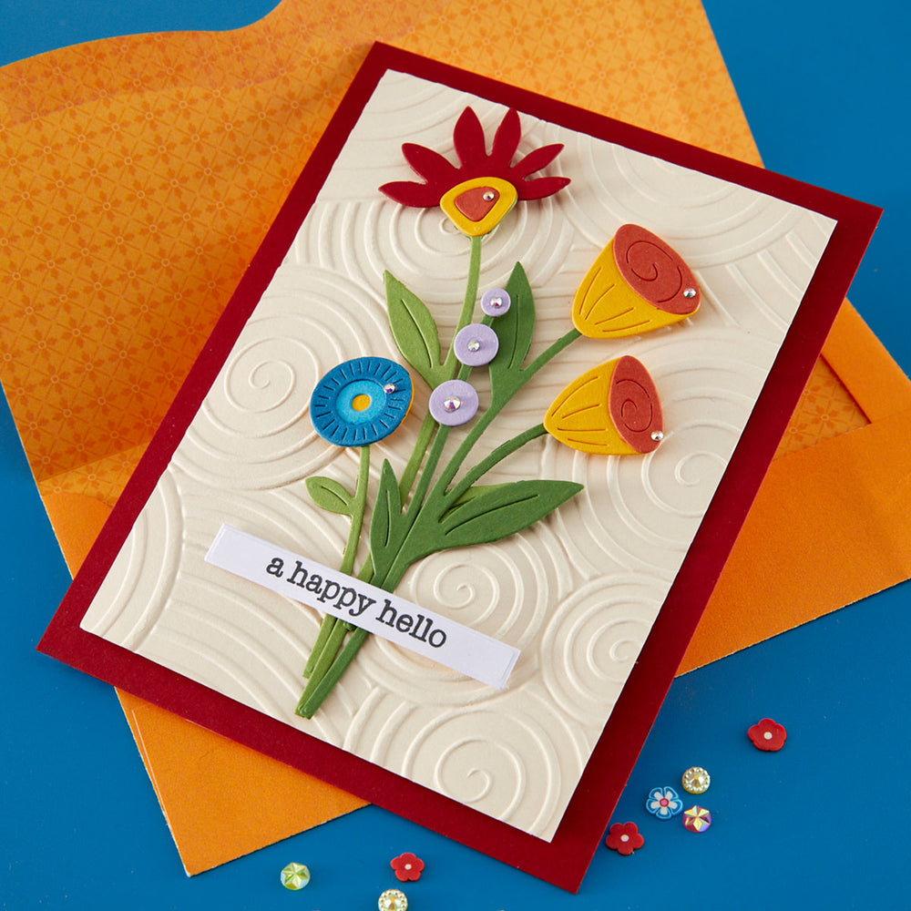 Whimsical Blooms Etched Dies by Vicky Papaioannou