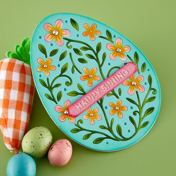 In Bloom Egg Etched Dies by Simon Hurley