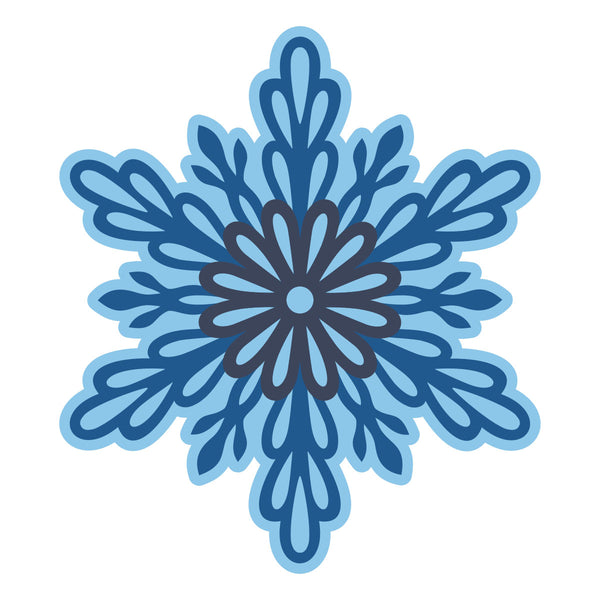 Layered Snowflakes Etched Dies by Lisa Horton