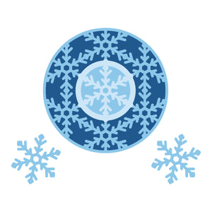 Snowflake Wreath Etched Dies by Lisa Horton