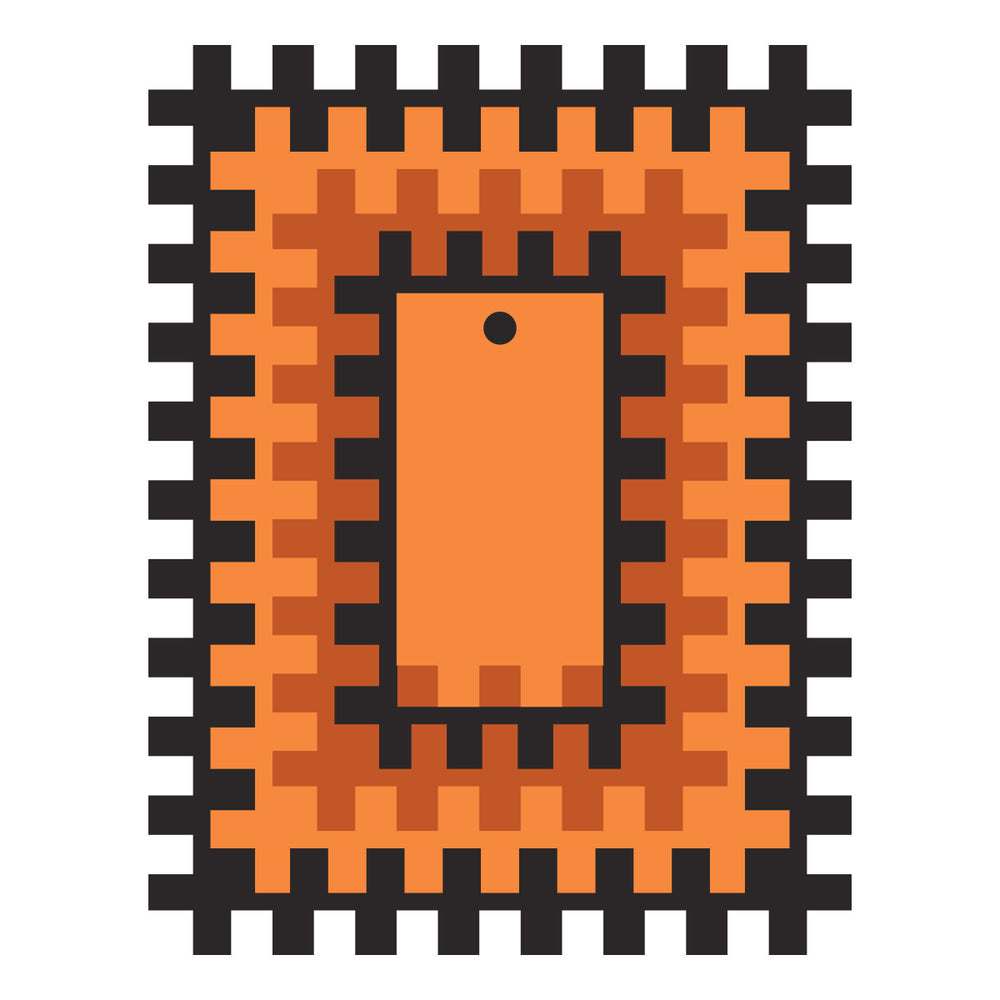 Color Block Accent Rectangles Etched Dies