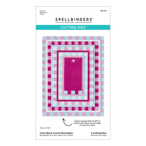 Color Block Accent Rectangles Etched Dies
