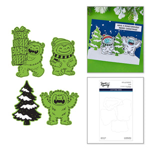 Yeti or Not Etched Dies for Coordinating Stamp Set by Simon Hurley - Nov 2 Consumer Launch Late