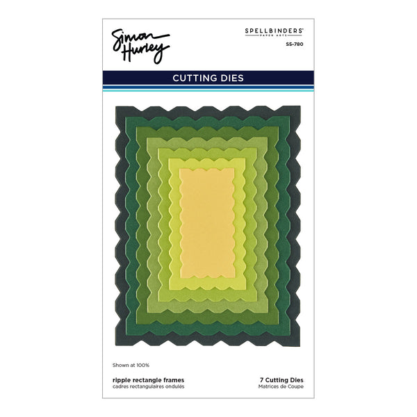 Ripple Rectangle Frames Etched Dies by Simon Hurley - Consumer Launch 10/9