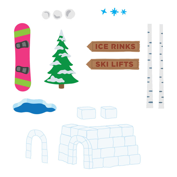 Snow Covered Days Etched Dies by Allison Frazier