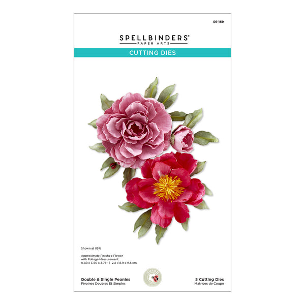 Double & Single Peonies Etched Dies Susan Tierney-Cockburn