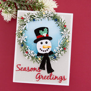 Christmas Wreath Add-Ons Etched Dies from the Beautiful Wreaths Collection by Suzanne Hue