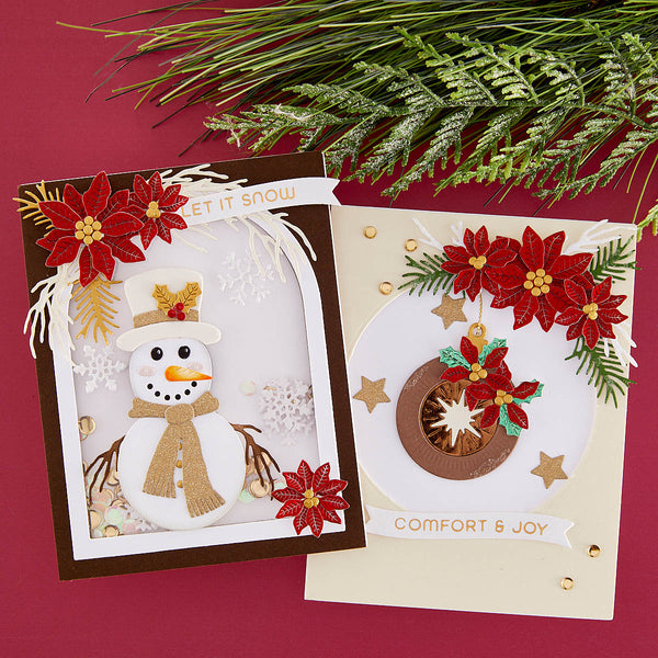 Christmas Wreath Add-Ons Etched Dies from the Beautiful Wreaths Collection by Suzanne Hue