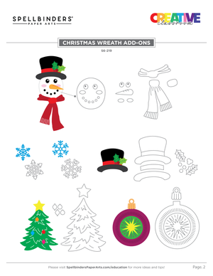 Christmas Wreath Add-Ons Etched Dies from the Beautiful Wreaths Collection by Suzanne Hue
