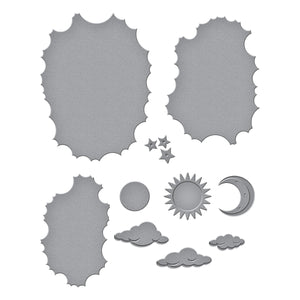 Tunnel Clouds Etched Dies from the Tunnel Scapes Collection by Vicky Papaioannou