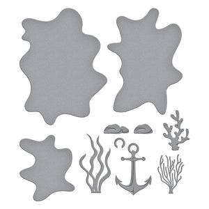 Underwater Tunnel Etched Dies from the Tunnel Scapes Collection by Vicky Papaioannou