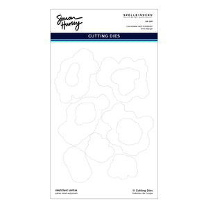 Sketched Santas Etched Dies for Coordinating Stamp Set by Simon Hurley