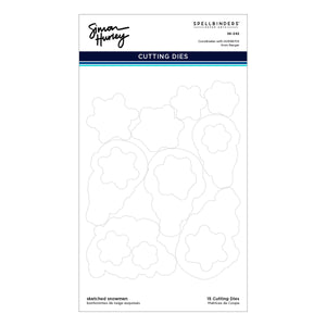 Sketched Snowmen Etched Dies for Coordinating Stamp Set by Simon Hurley