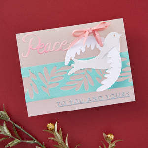 Peace Dove Etched Dies by Stampendous