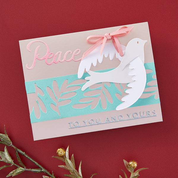 Peace Dove Etched Dies by Stampendous