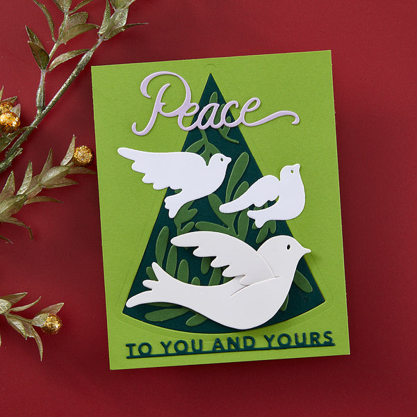 Peace Dove Etched Dies by Stampendous
