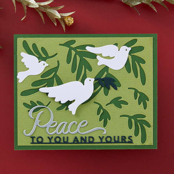 Peace Dove Etched Dies by Stampendous