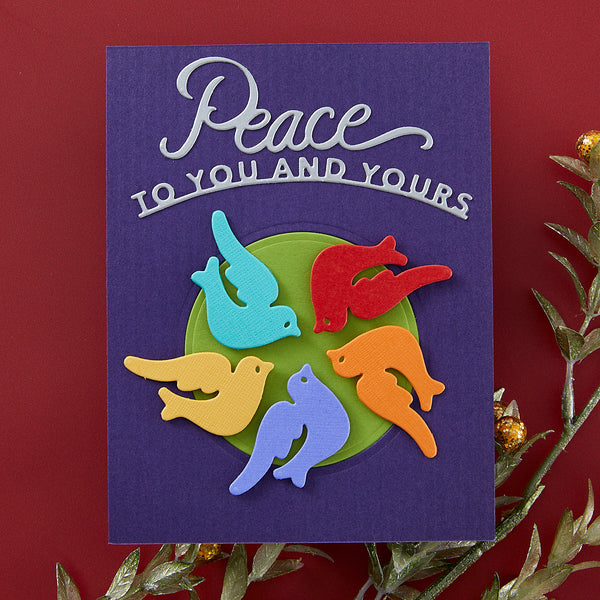 Peace Dove Etched Dies by Stampendous