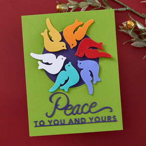 Peace Dove Etched Dies by Stampendous