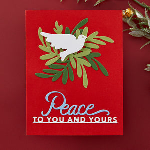 Peace Dove Etched Dies by Stampendous