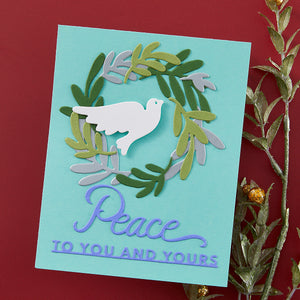 Peace Dove Etched Dies by Stampendous