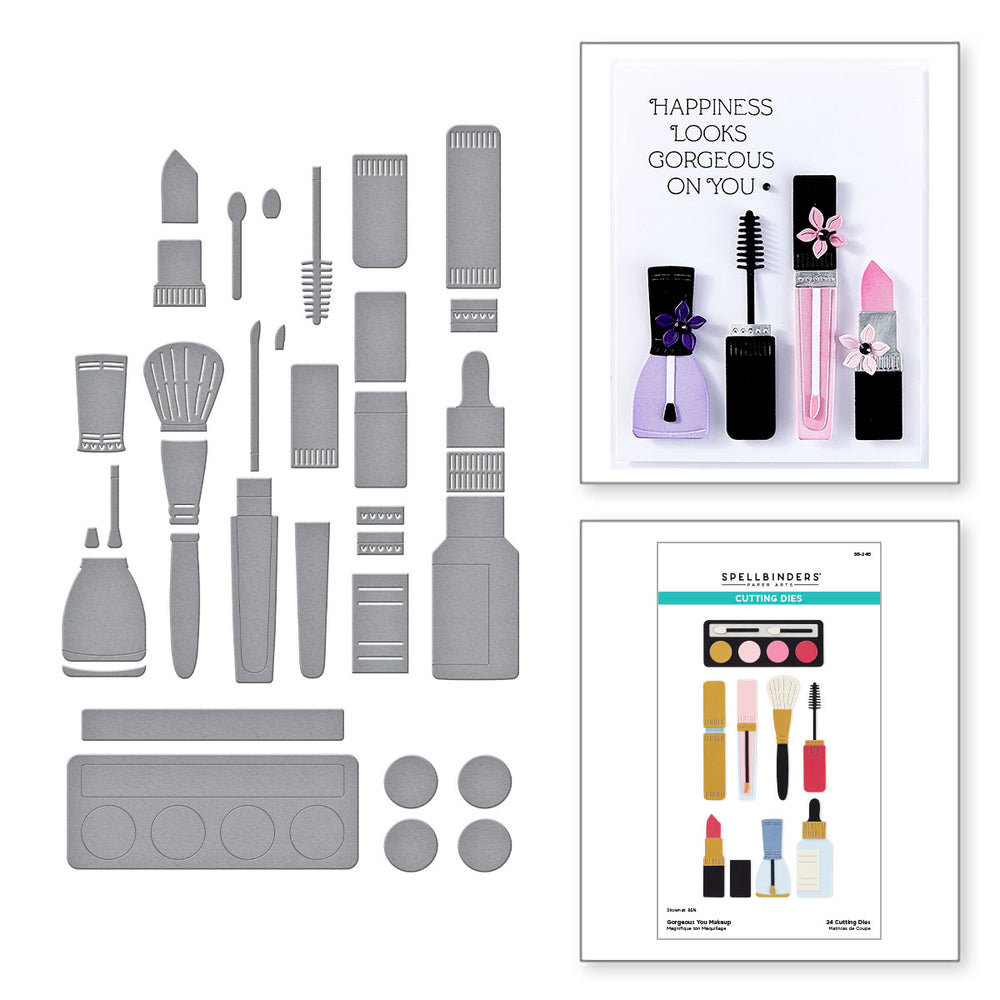 Gorgeous You Makeup Etched Dies