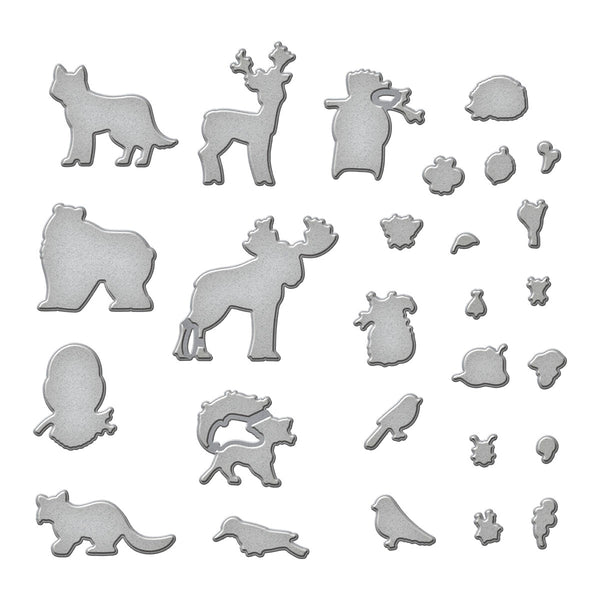 Woodland Wildlife Etched Dies by Simon Hurley