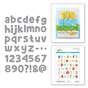 Pooh's Alphabet, Numbers & More Etched Dies with Simple Stories