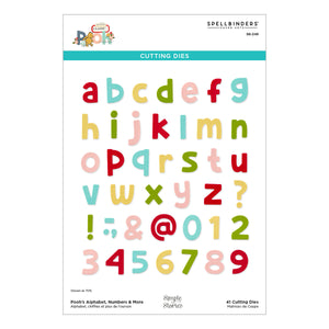 Pooh's Alphabet, Numbers & More Etched Dies with Simple Stories