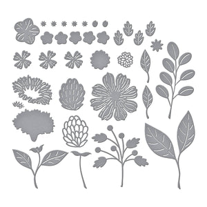 Vivid Blooms Etched Dies