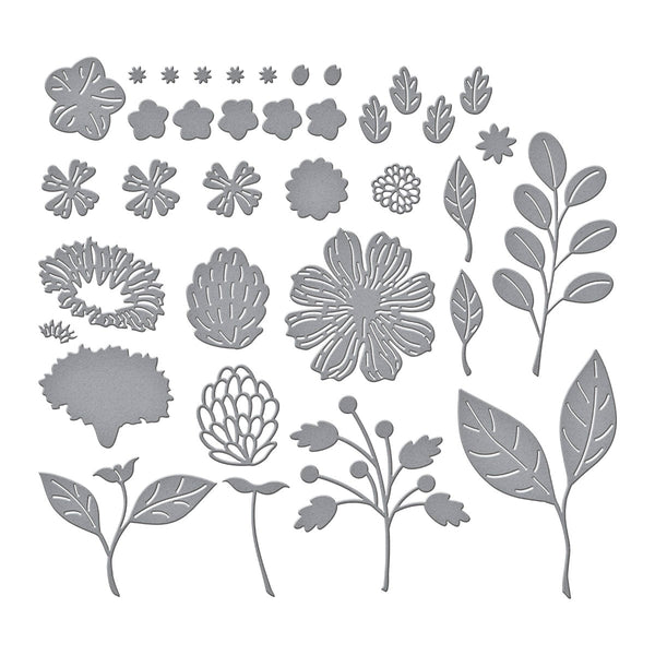 Vivid Blooms Etched Dies