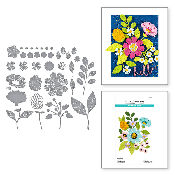 Vivid Blooms Etched Dies