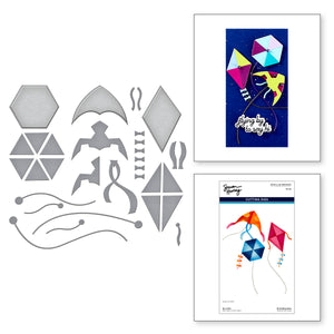 Fly a Kite Etched Dies by Simon Hurley