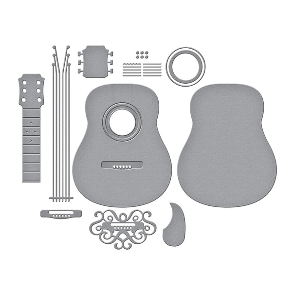 Majestic Guitar Etched Dies by Bibi Cameron